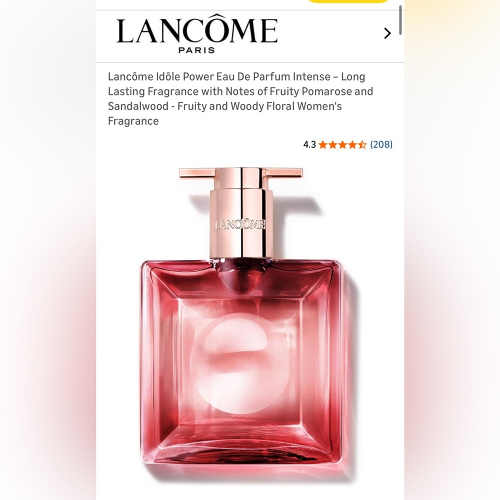 Lancôme Idôle Power Eau De Parfum Intense.